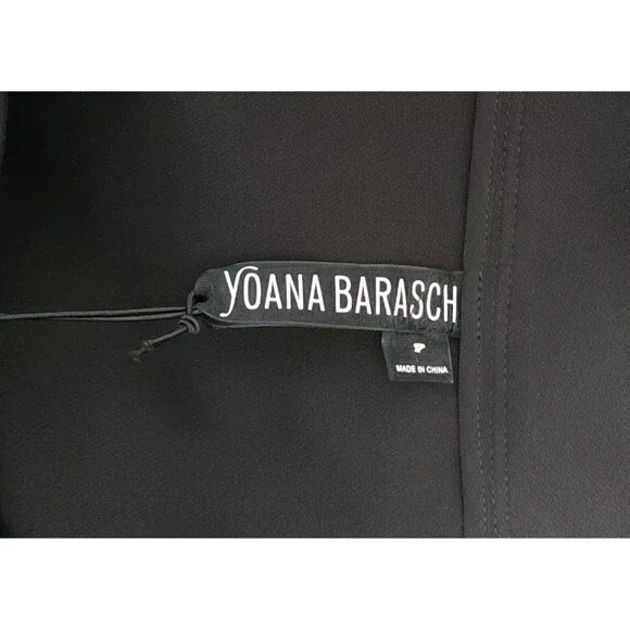 NWT $223 Yoana Baraschi Womens Size 4 Samba Flare Skirt Black Asymmetric Crochet - Picture 5 of 7